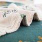 Marlenia — Cotton Muslin Throw Blanket with Reversible Floral Print