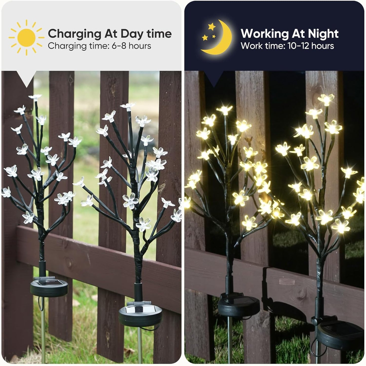 Cherry Blossom Solar Garden Lights
