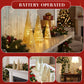 Norla — Hand-Blown Mercury Glass Christmas Trees with Warm LED Glow