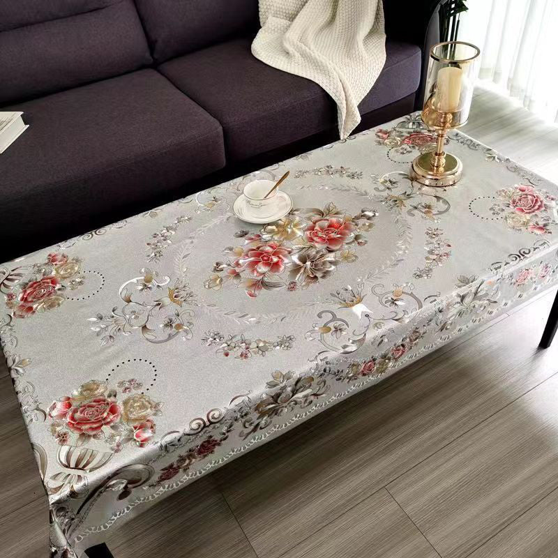 Glimora Multifuntional Waterproof Oilproof Floral Tablecloth