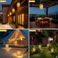 Outdoor Hanging Rattan Solar Lantern
