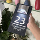 Personalized Solar Modern Door Plaque