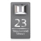 Personalized Solar Modern Door Plaque