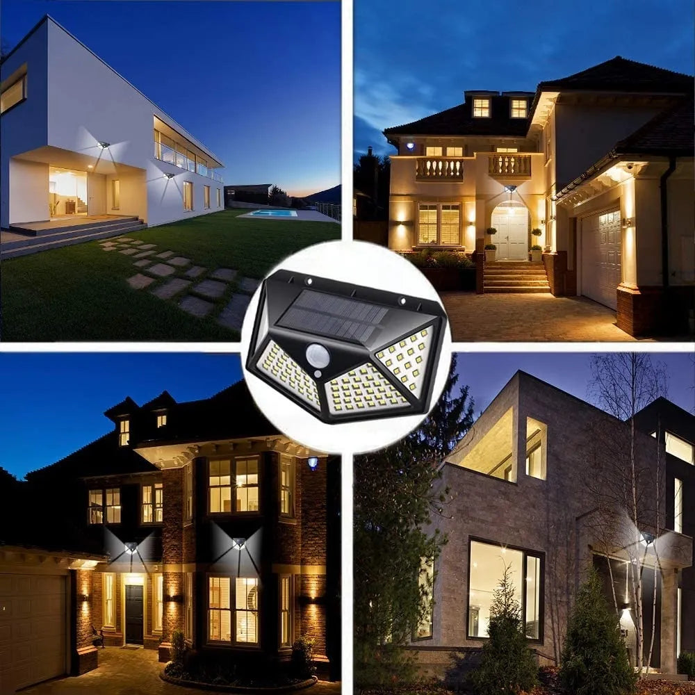 Outdoor Motion Sensor Solar Wall Light