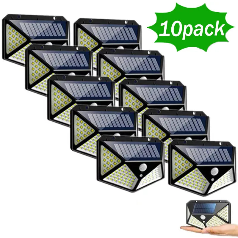 Outdoor Motion Sensor Solar Wall Light