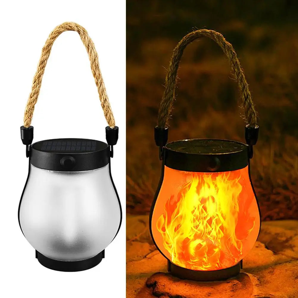 Solar Flame Lantern Outdoor Lamp
