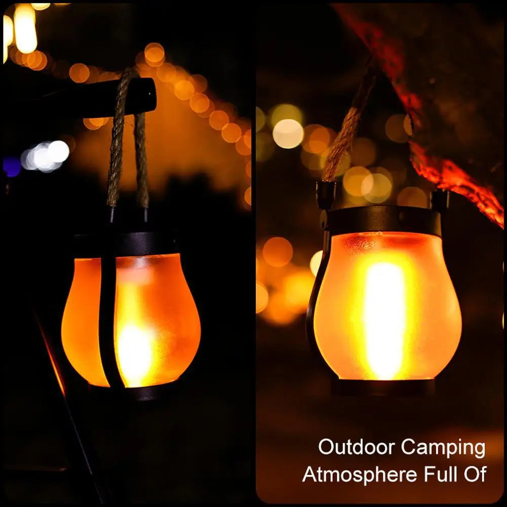 Solar Flame Lantern Outdoor Lamp