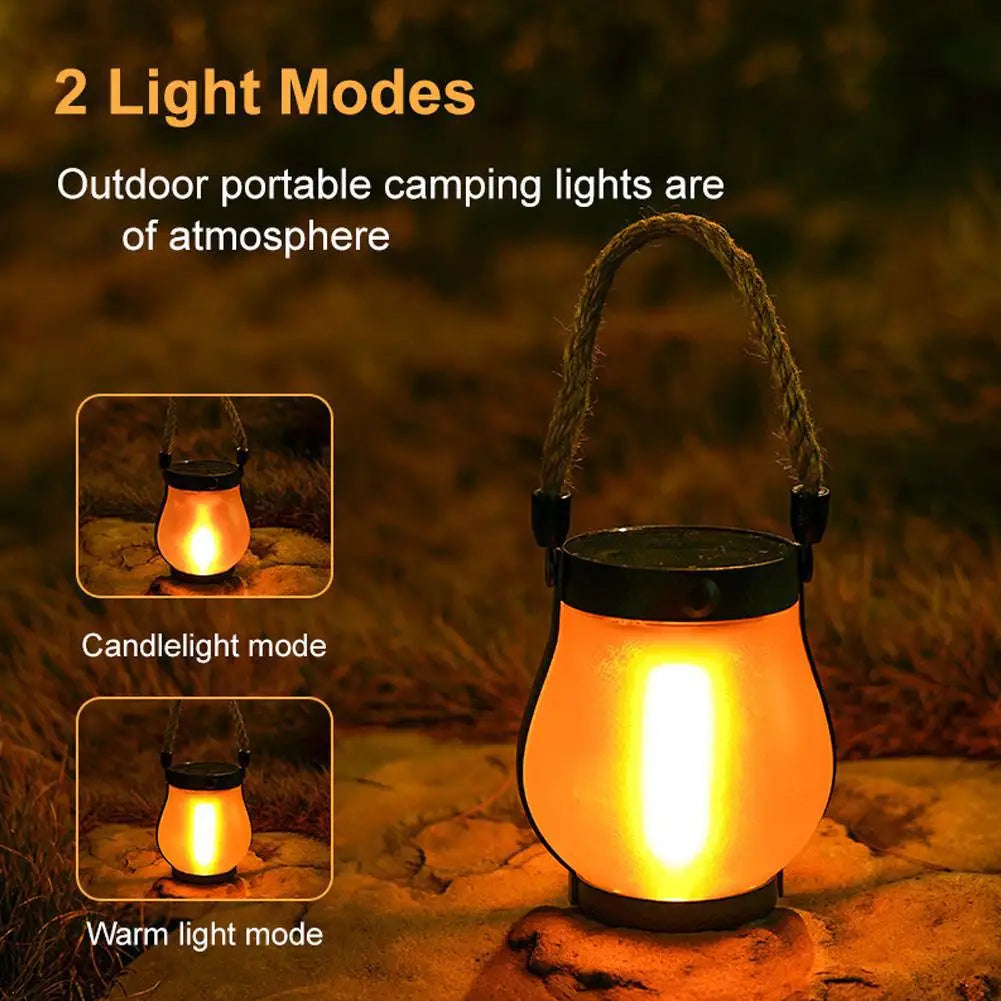 Solar Flame Lantern Outdoor Lamp