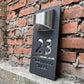 Personalized Solar Modern Door Plaque