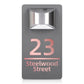 Personalized Solar Modern Door Plaque