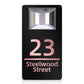 Personalized Solar Modern Door Plaque