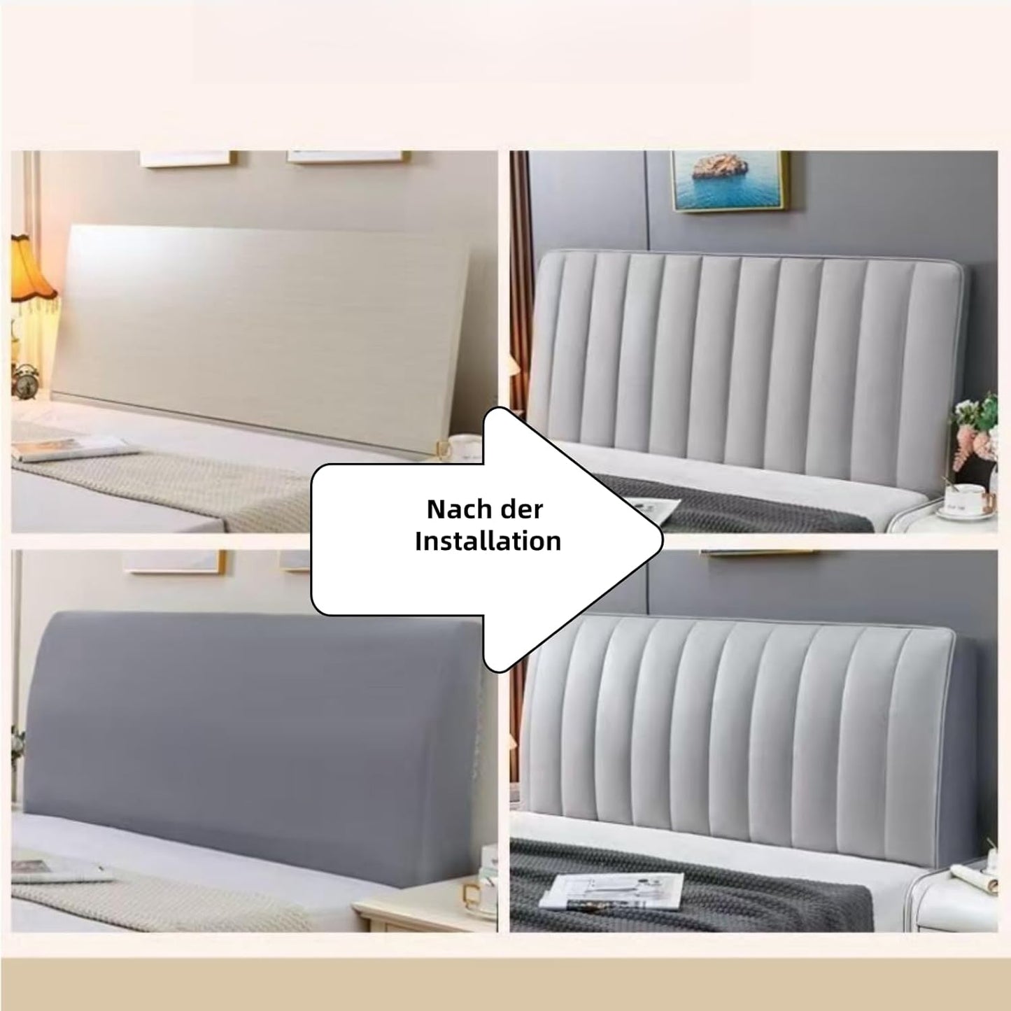 Virello — Soft Breathable Headboard Cover with Wrinkle-Free Fit