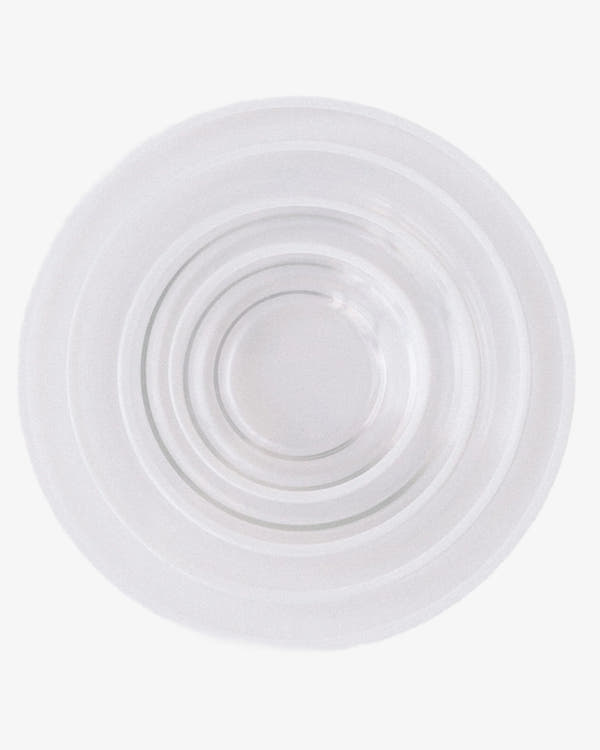 SIREN DINNERWARE // CLEAR + WHITE
