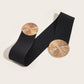 Marena — Women's Vintage Wide Elastic Waistband Belt with Gold Buckle