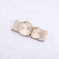 Marena — Women's Vintage Wide Elastic Waistband Belt with Gold Buckle